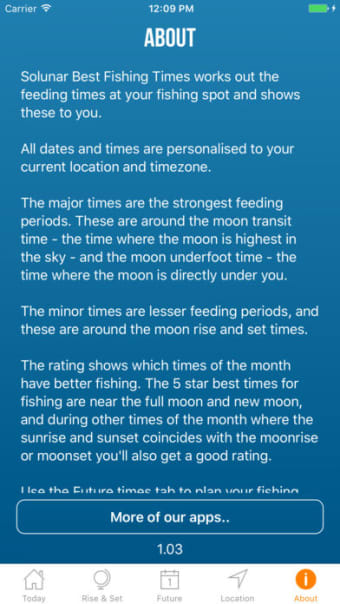 Solunar Best Fishing Times