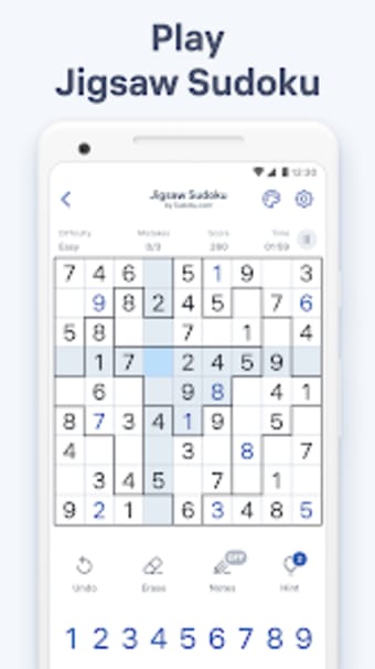 Jigsaw Sudoku by Sudoku.com