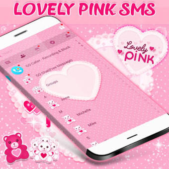 Pink SMS Themes