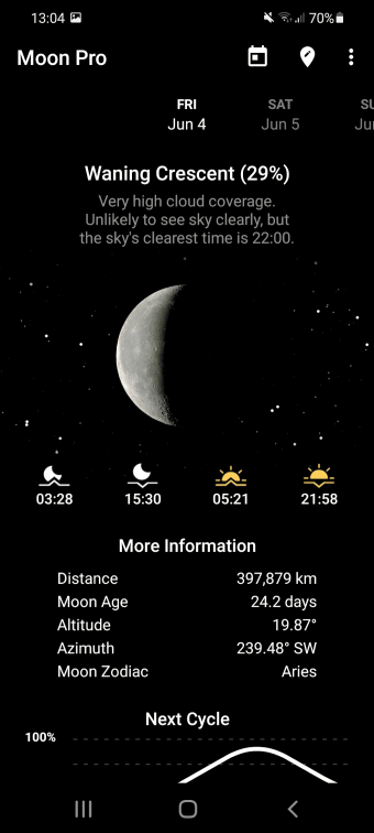My Moon Phase - Lunar Calendar