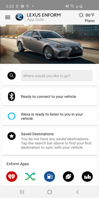 Lexus Enform App Suite