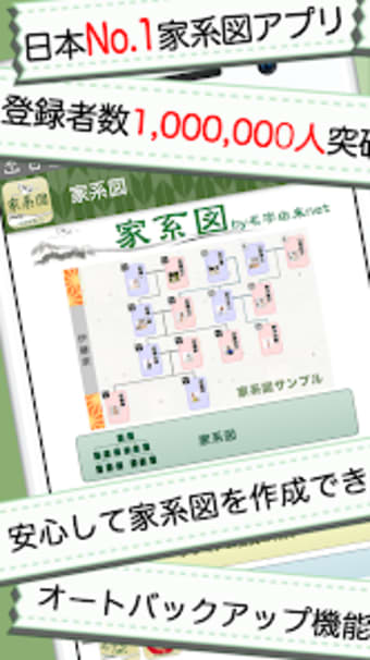 家系図アプリ by 名字由来net 戦国江戸時代とつながる