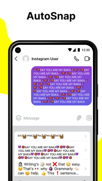 AutoSnap: Auto Paste Keyboard for Texts  Emojis