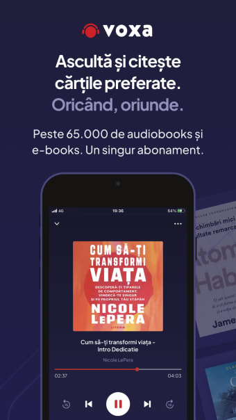 Voxa: Audiobooks  E-books