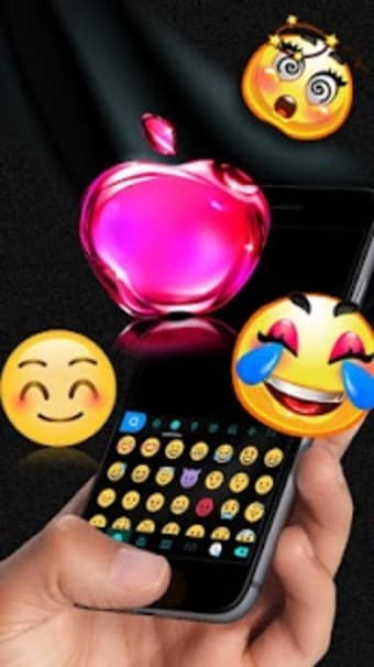 Os11 Glass Pink Apple Keyboard Theme