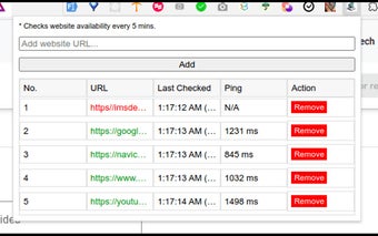 Ping Website Checker