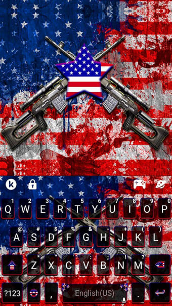 American Guns Keyboard Theme