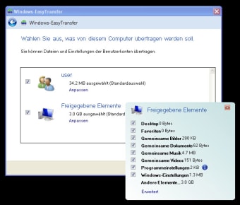 Windows-EasyTransfer für die Übertragung von Windows XP nach Windows 7