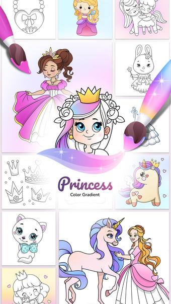 Princess Coloring Book Kids