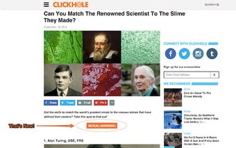 ClickHole - REVEAL ALL!