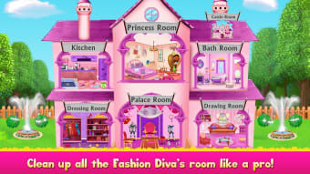 Cleaning games Kids - Clean Decor Mansion  Castle