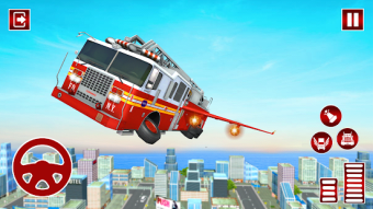 Flying Fire Fighter Rescue Truck