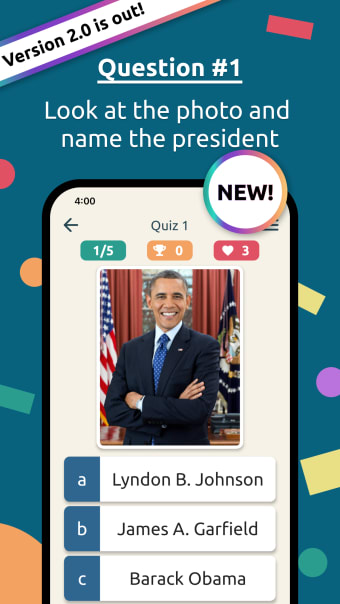US States  Presidents Quiz