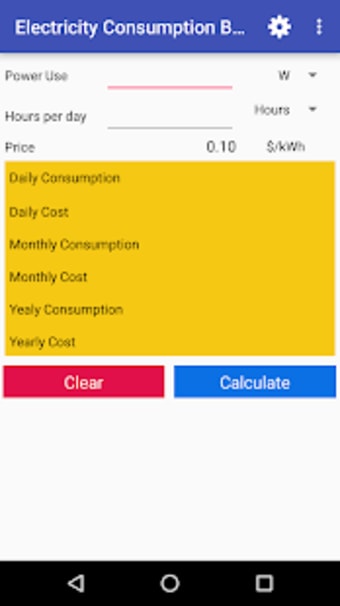 Electric Cost Bill Calculator