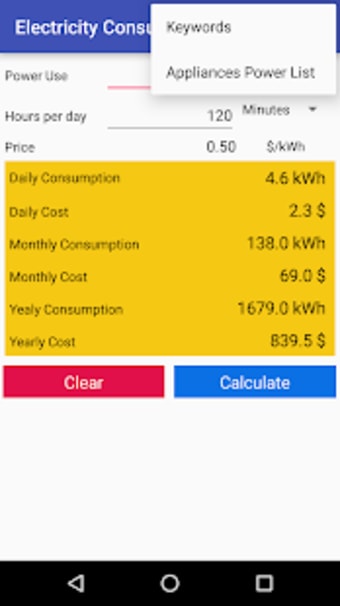 Electric Cost Bill Calculator