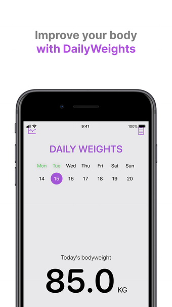 Body measurement tracker daily