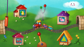 Puzzles for toddlers with train