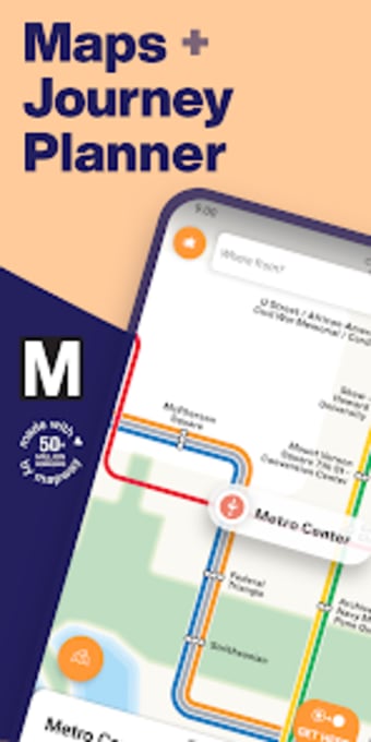Washington DC Metro Route Map