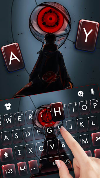 Anime Sharingan Keyboard Background