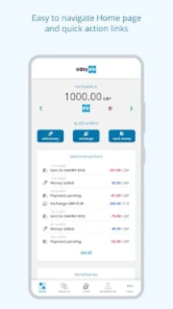 EasyFX Currency Card  Account
