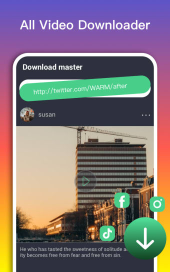 Video Downloader Master for social media