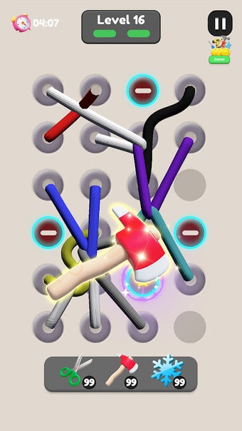 Tangle Rope Puzzle: Twisted 3D