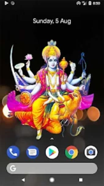 4D Lord Vishnu Live Wallpaper