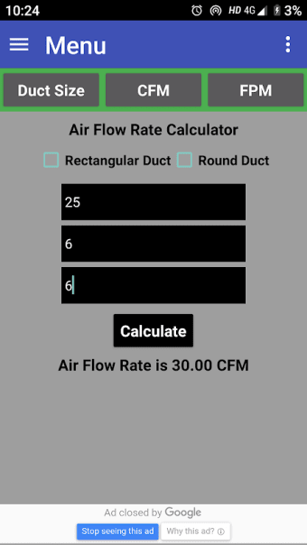 Duct Calculator
