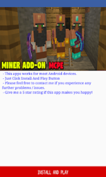 Add-on Miner for Minecraft PE