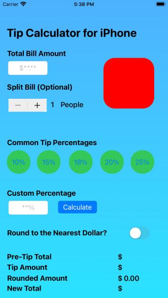 Tip Calculator for iPhone