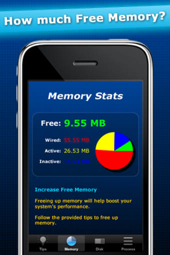 Disk Space  Memory Usage for iOS - FREE