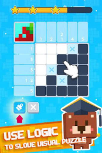 Pixel Cross Logic Puzzle