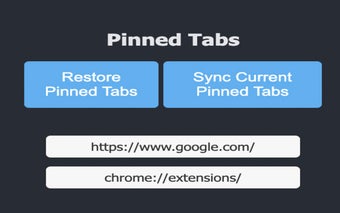 Pinned Tabs Sync