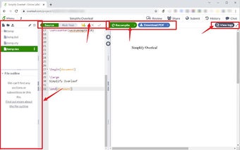 Simplify Overleaf