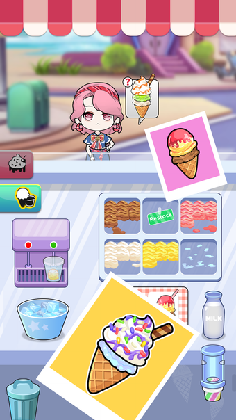 Vlinder IcecreamDress Up Game