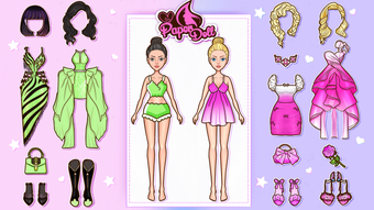 Paper Art Doll Fashion Games