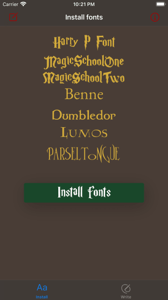 Fonts for Harry Potter theme