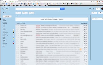 Missing Gmail™ & Google™ Black Bar