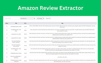 Export Extractor from Amazon Reviews