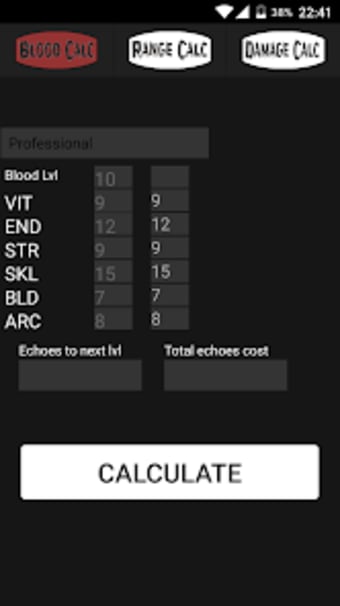Calculator for Bloodborne