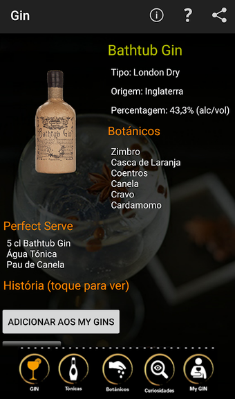 Gin Tonic App by Cocktail Team