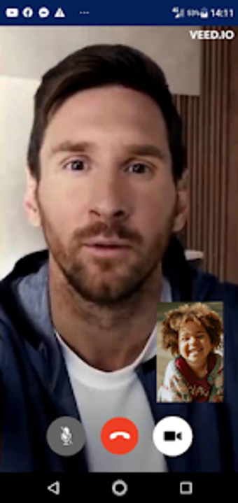 Messi fake video call