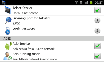 Telnet Server & Network adb