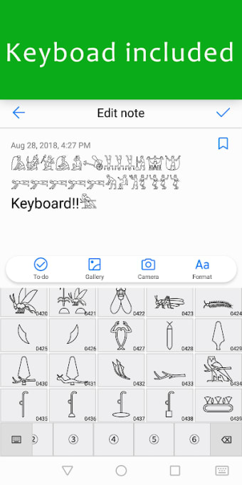 Comment on This Hieroglyph [Keyboard included]