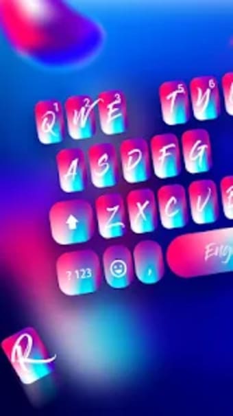 Abstract Gradient Keyboard The