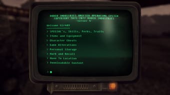 Fallout NV Cheat Terminal Redux