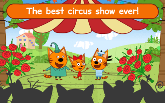 Kid-E-Cats Circus Games! Three Cats for Children