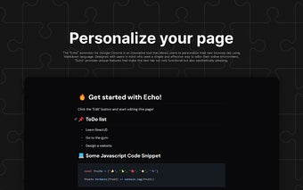 Echo - Custom Markdown New Tab