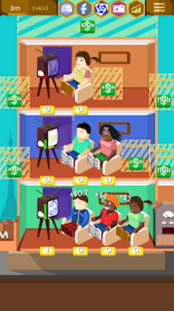 TV Watchers House: Satirical Idle Tycoon Clicker
