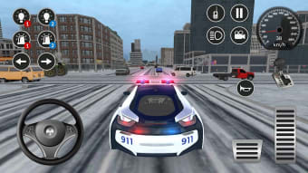 American i8 Police Car Game 3D